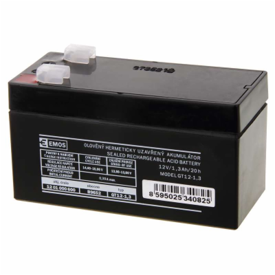 Emos baterie SLA 12V / 1.3 Ah, Faston 4.8 (187)