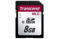 Transcend 8GB SDHC (Class 10) MLC průmyslová paměťová karta (bez adaptéru], 20MB/s R, 16MB/s W