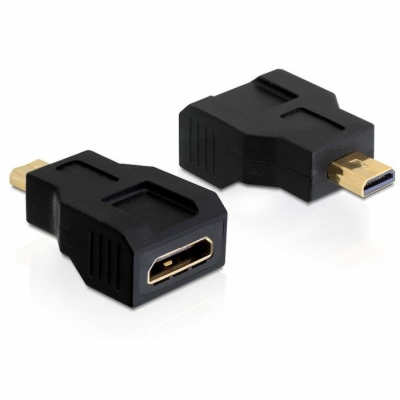 Delock adaptér HDMI mini C samice >  HDMI micro D samec