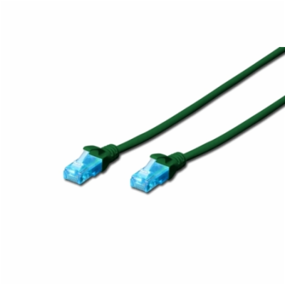 Digitus Ecoline Patch Cable, UTP, CAT 5e, AWG 26/7, zelen...