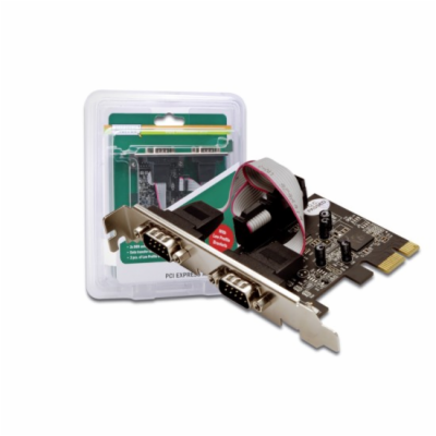 Digitus Adaptér PCI Express x1 2xseriový port, +low profi...