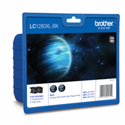 Brother LC-1280XLBKBP - originální Brother LC-1280XL 2x č...
