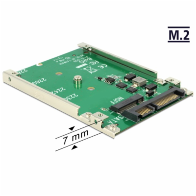 Delock 2.5” Konvertor SATA 22 Pin > M.2 NGFF