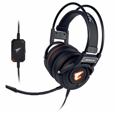 GIGABYTE sluchátka s mikrofonem headset AURUS H5, wired, ...