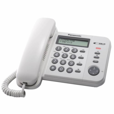 Panasonic KX-TS560FXW - jednolinkový telefon, bílý