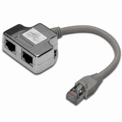 Digitus Adaptér pro patch kabel CAT 5e, 2x CAT 5e, stíněn...