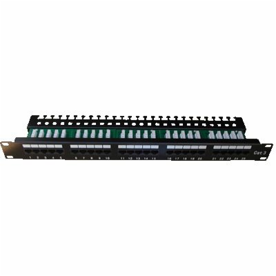 DATACOM Patch panel ISDN 25p.1U Integrovaný  BLACK, 19"