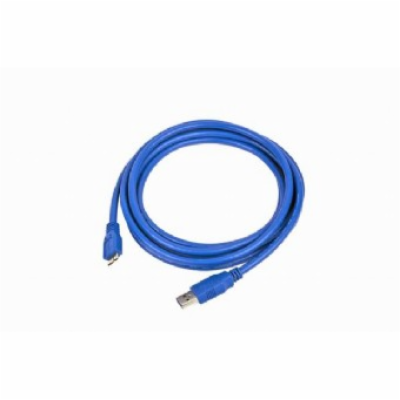 GEMBIRD Kabel USB A-B micro 1,8m 3.0, modrý