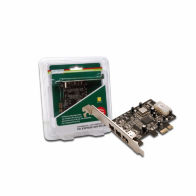 DIGITUS IEEE 1394b PCIexpress přídavná karta 3-port, 2x9-...