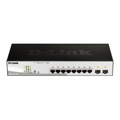 D-Link DGS-1210-10P 10-port Gigabit Smart+ PoE Switch, 8x...