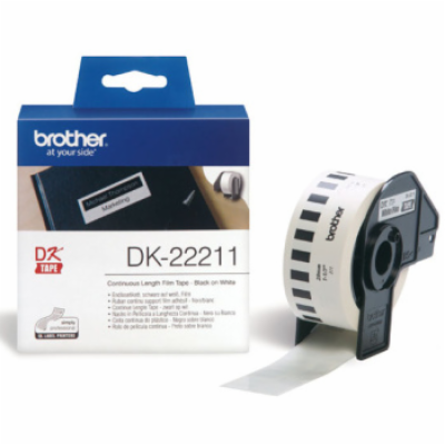 BROTHER DK-22211 bílá filmová role 29mm x 15,24m