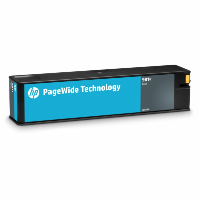 HP 981Y Azurová originální kazeta PageWide s velmi vysoko...