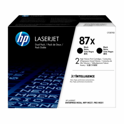 HP 87X 2-pack High Yield Black Original LaserJet Toner Ca...