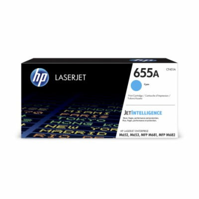 HP 655A Cyan Original LaserJet Toner Cartridge (CF451A) (...