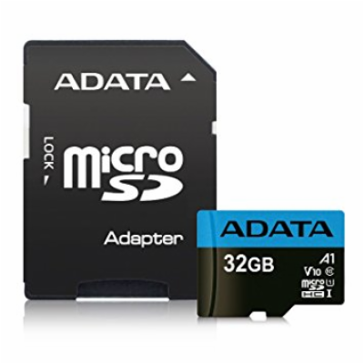 ADATA MicroSDHC karta 32GB UHS-I Class 10, A1 + SD adapté...