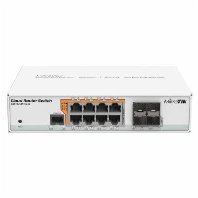 MikroTik Cloud Router Switch CRS112-8P-4S-IN, 128MB RAM, ...