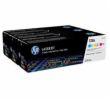 HP 128A CMY 3-pack LJ Toner Cart, CF371AM (1,300 / 1,300 / 1,300 pages)