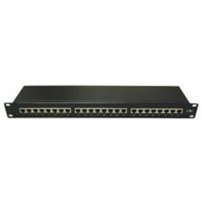 19" Patch panel XtendLan 24port, STP, Cat5E, duální svork...