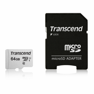 Transcend microSDXC UHS-I U1 64 GB TS64GUSD300S-A TRANSCE...