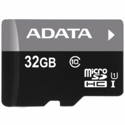 ADATA MicroSDHC karta 32GB UHS-I Class 10 + SD adaptér, P...