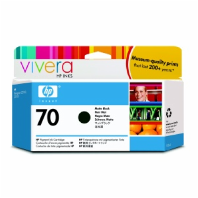HP Ink Cartridge No. 70/Matte Black/130ml