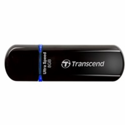 Transcend 8GB JetFlash 600, USB 2.0 flash disk, MLC, čern...