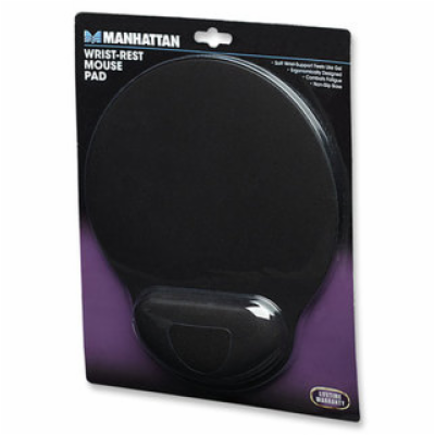 MANHATTAN Podložka pod myš, gelová, černá