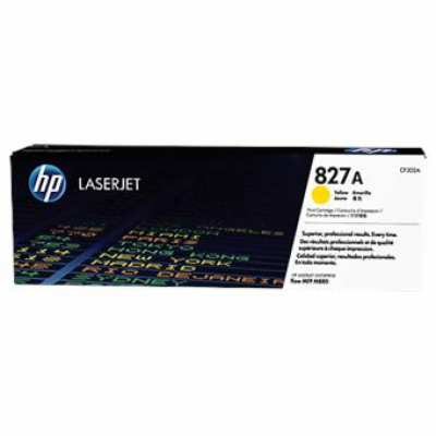 HP 827A Yellow LJ Toner Cart, CF302A (32,000 pages)