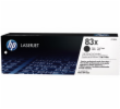 HP 83X Black LJ Toner Cart, CF283X (2,200 pages)