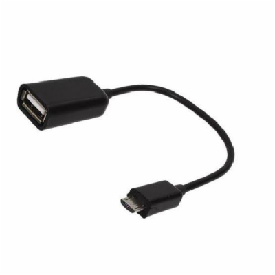 Sandberg OTG Adaptér Micro USB do USB s kabelem, černý
