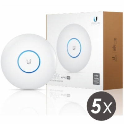Ubiquiti UniFi AP AC PRO 2,4GHz/5GHz 5pck, PoE není součá...
