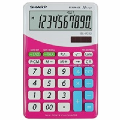 SHARP kalkulačka - EL-M332 - růžová