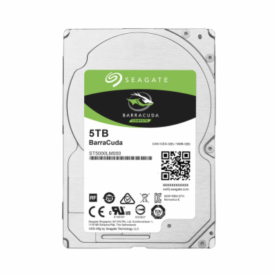 Seagate HDD BarraCuda 2.5" 5TB - 5400rpm/SATA-III/128MB