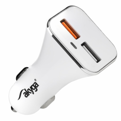 Akyga nabíjecka 2xUSB 5-12 V/3.0 A 18W Quick Charge 3.0