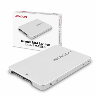 AXAGON RSS-M2SD, SATA - M.2 SATA SSD, interní 2.5" ALU bo...