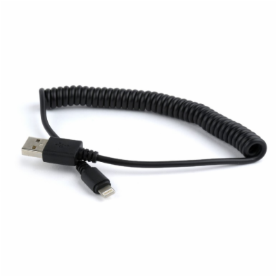 GEMBIRD Kabel USB A Male/Lightning Male, 1,5m, černý, kro...