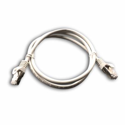 DATACOM Patch cord S/FTP CAT6A 1m šedý