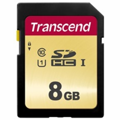 TRANSCEND SDHC karta 8GB 500S, UHS-I U1 (R:95/W:20 MB/s)