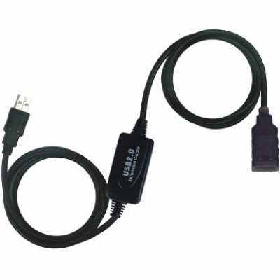 PREMIUMCORD USB 2.0 repeater a prodlužovací kabel A/M-A/F...