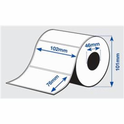 EPSON Premium Matte Label - Die-cut Roll: 102mm x 76mm, 4...