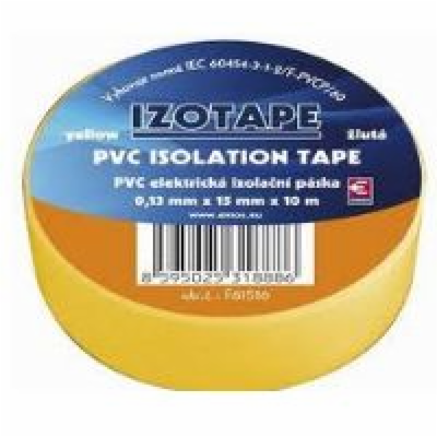 Izolační páska PVC 15mm / 10m žlutá