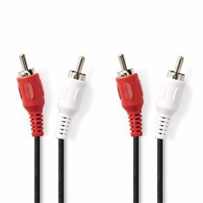 Nedis CAGB24200BK20 - Stereofonní Audio Kabel | 2x RCA Zá...