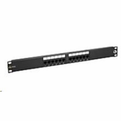 Solarix 19" Patch panel 12 x RJ45 CAT5E UTP 150 MHz černý...
