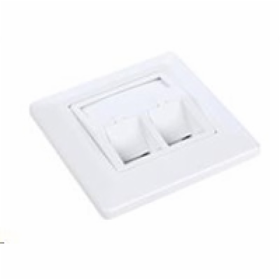 Solarix Eth.Zás. modulární pro 2 keystony pod omítku bílá...
