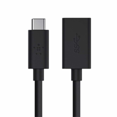 Belkin adaptér USB-C 3.0 to USB-A, 15cm, černá
