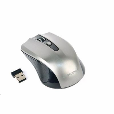 GEMBIRD Myš MUSW-4B-04-BG, černo-šedá, bezdrátová, USB na...