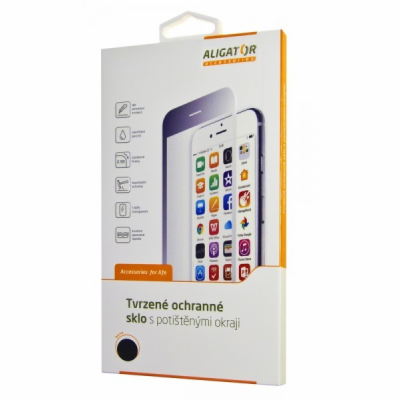 Ochranné tvrzené sklo ALIGATOR PRINT černá, Samsung S10e,...