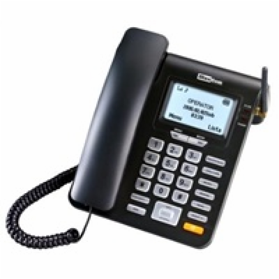 MaxCom MM28D, stolní GSM telefon, černá