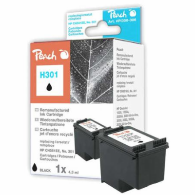 PEACH kompatibilní cartridge HP CC561EE, No.301, black, 5...