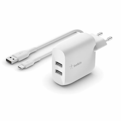 Belkin BOOST CHARGE™ Duální 24W USB-A nástěnná nabíječka ...
